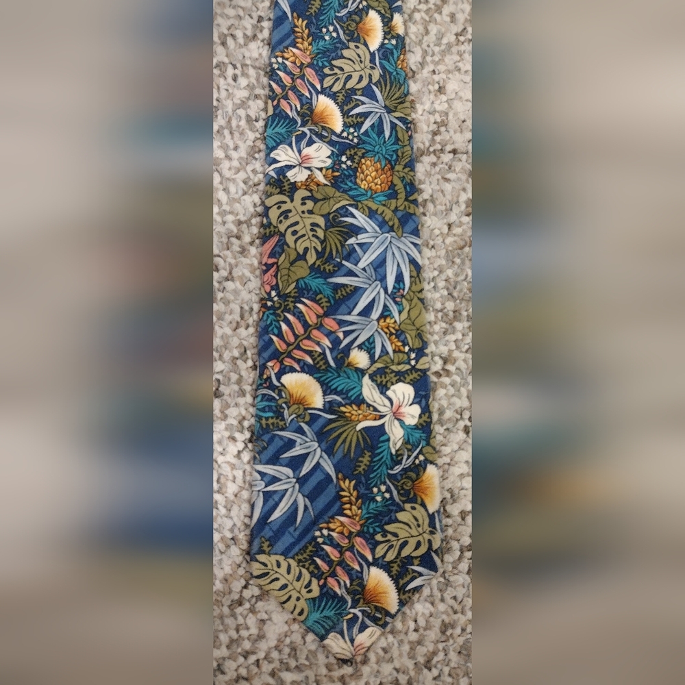 Pacific Legend Men's Necktie, Hawaiian Theme, Cotton